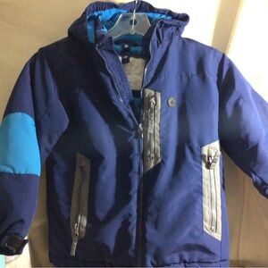 Athletech Navy and Light Blue Kids Winter Jacket